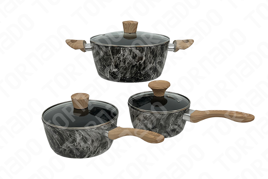 China Aluminum Camping Removable Handle Cookware Set Manufacturer and  Exporter